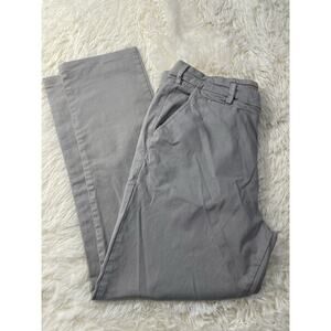 Marine Layer Men's Gray Casual Pants Cotton Twill Straight Leg Pockets 34x29